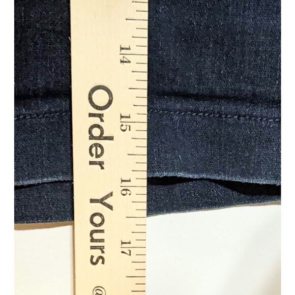 Forever 21 Denim Skirt Womens S Blue Mini Pencil Jean Back Zip Dark Wash Stretch - Picture 5 of 5